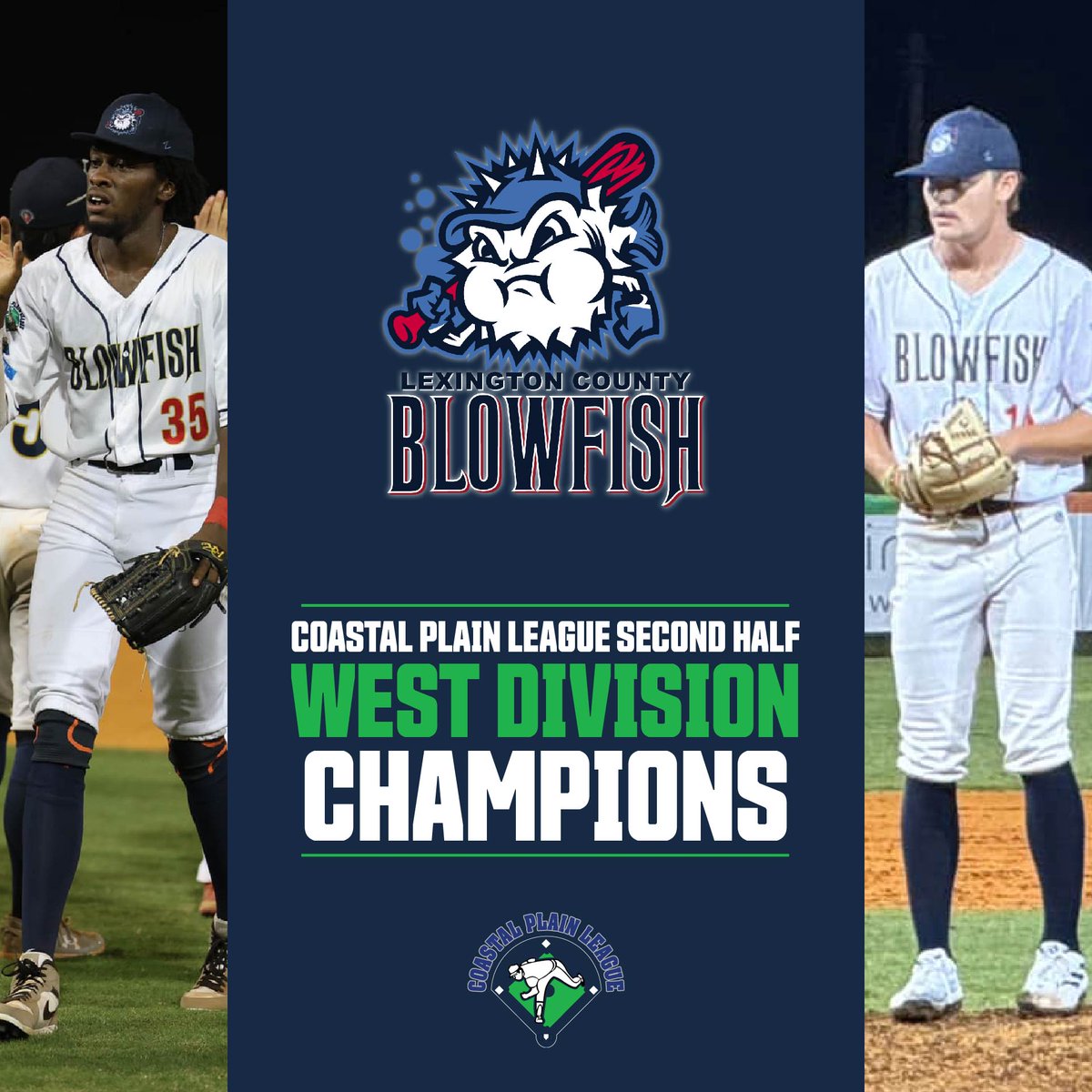 Coastal Plain League (@cplbaseball) on Twitter photo With a 10-4 victory over the <a href="/ForestCityOwls/">#HootyHoot</a> in the first game of their doubleheader today, <a href="/GoBlowfish/">Blowfish Baseball</a> has clinched the West Division Second Half Championship and secured its spot in the 2024 CPL Playoffs. They will now face the Owls in a best-of-3 series for the West Division With a 10-4 victory over the <a href="/ForestCityOwls/">#HootyHoot</a> in the first game of their doubleheader today, <a href="/GoBlowfish/">Blowfish Baseball</a> has clinched the West Division Second Half Championship and secured its spot in the 2024 CPL Playoffs. They will now face the Owls in a best-of-3 series for the West Division