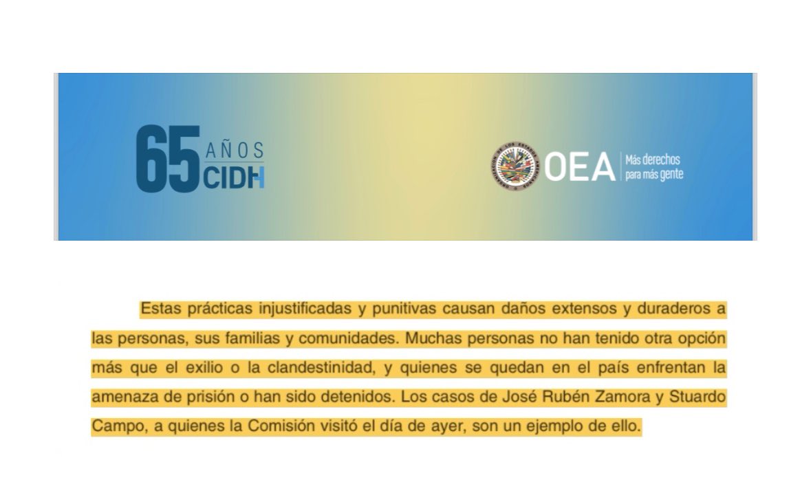 jczamora's tweet image. Gracias a la @CIDH y @RELE_CIDH por documentar los atropellos sistemáticos del @MPguatemala y sus jueces cercanos dentro del @OJGuatemala: criminalización y abuso de la figura de la prisión preventiva. #Guatemala #ZamoraLibre