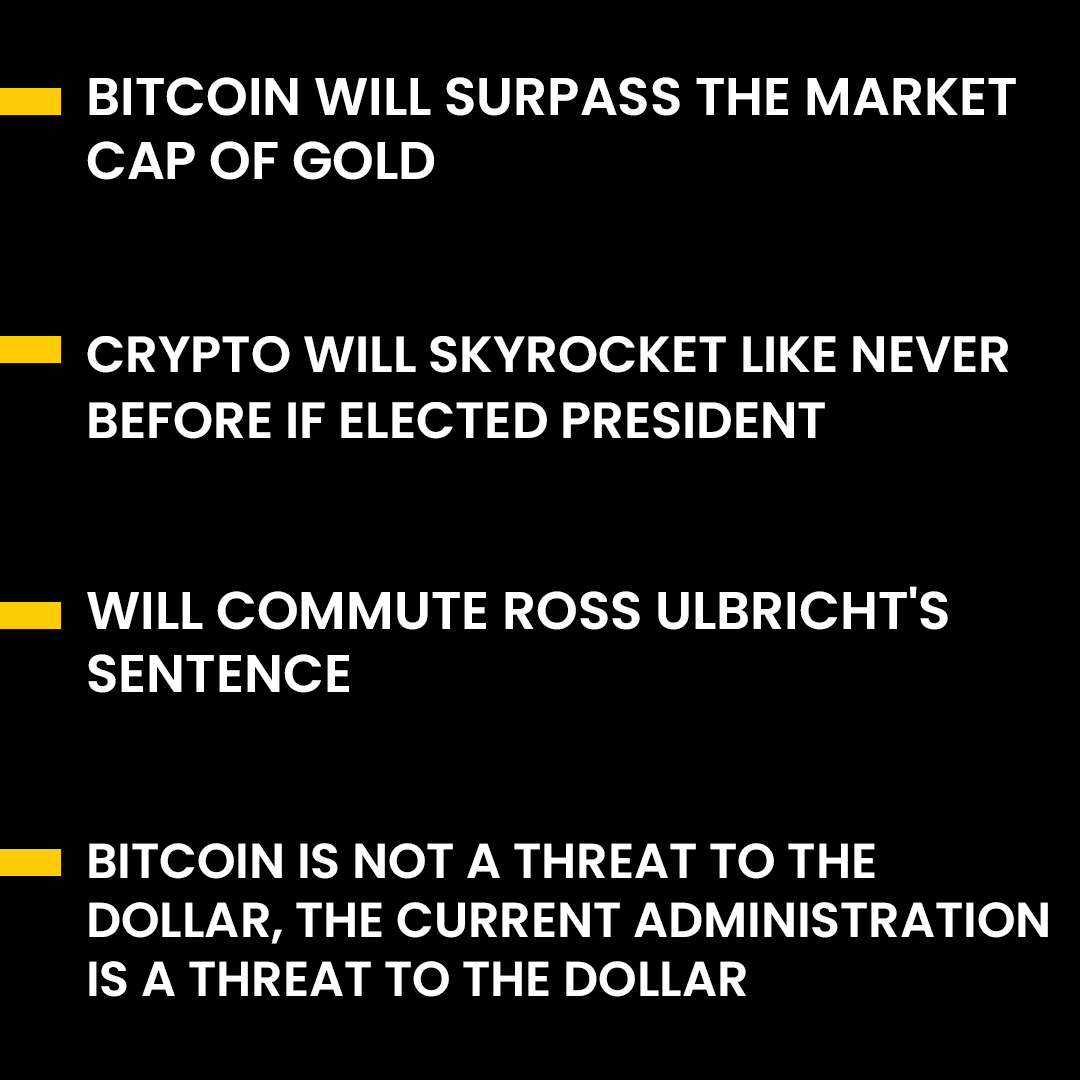 Here’s a recap of everything Donald Trump said at the Nashville Bitcoin Conference 2024