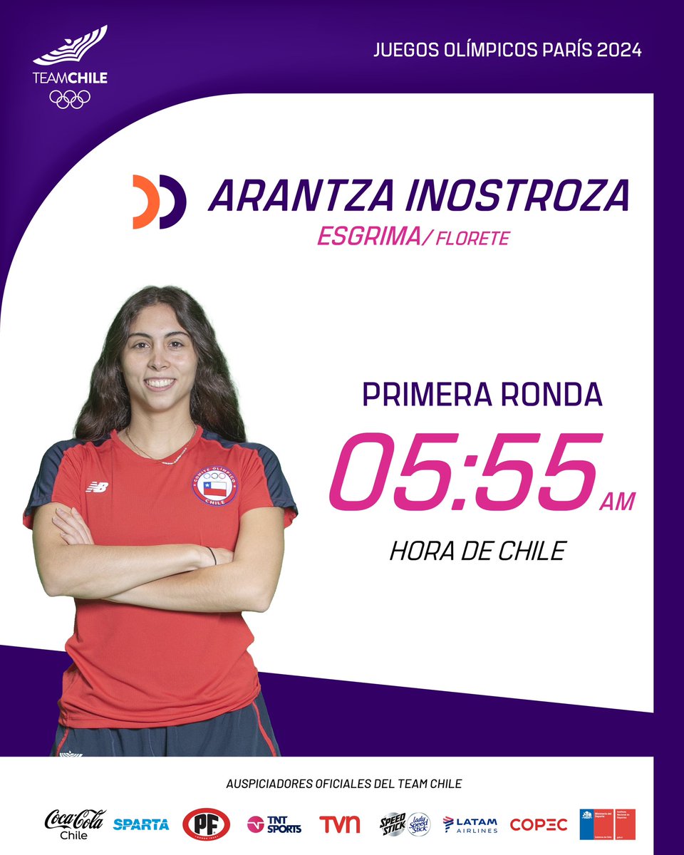 TeamChile_COCH's tweet photo. ¡SIGUE LA ACCIÓN! 🔥

Esta es la programación del Team Chile 🇨🇱 en la tercera jornada en @paris2024 🇫🇷.

OJO 👀 con:
📍El tenis 🎾 parte a las 06:00 🇨🇱, pero los chilenos van en diferentes turnos: Alejandro (3), Nico (5) y Tomás (4). Así calculan la ⏰ en que jugarán.

📺 Transmisión:
• @chilevision desde las 07:00 ✅.
• @clarosports transmite los Juegos en general (no podemos asegurar que pasen a chilenos 😅).

¡Contamos con todo tu apoyo a la distancia! 🥹☺️.

#VamosTeamChile 🇨🇱