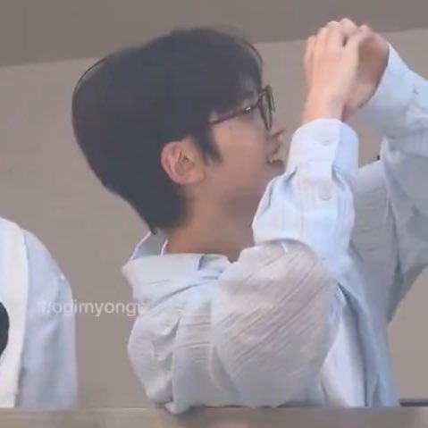 our fanservice fairy matthew looks so handsome wearing glasses today wow
