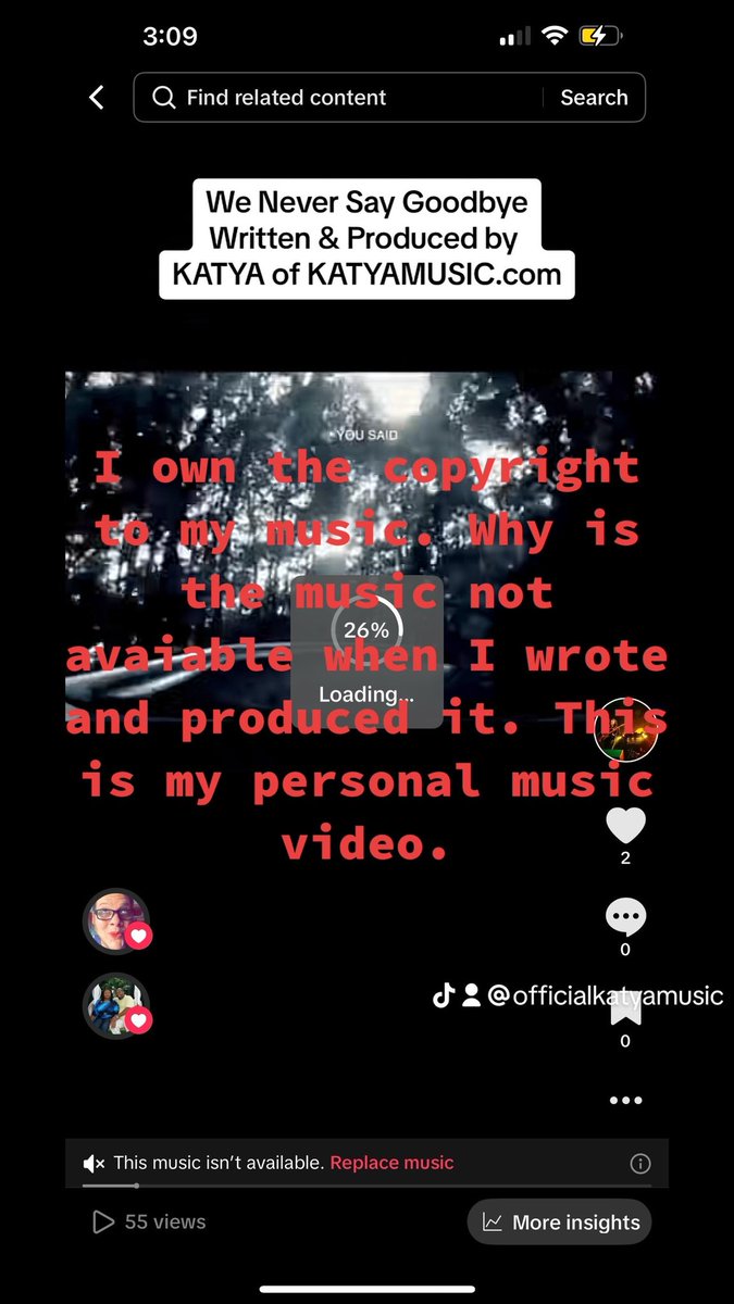 The past 4 years I have been working like crazy to build a bigger studio. I just want everyone to know when I load my music that I own the copyright to they remove the sound. "It's A Long Way To The Top If You Wanna Rock N Roll!" #katyamusic