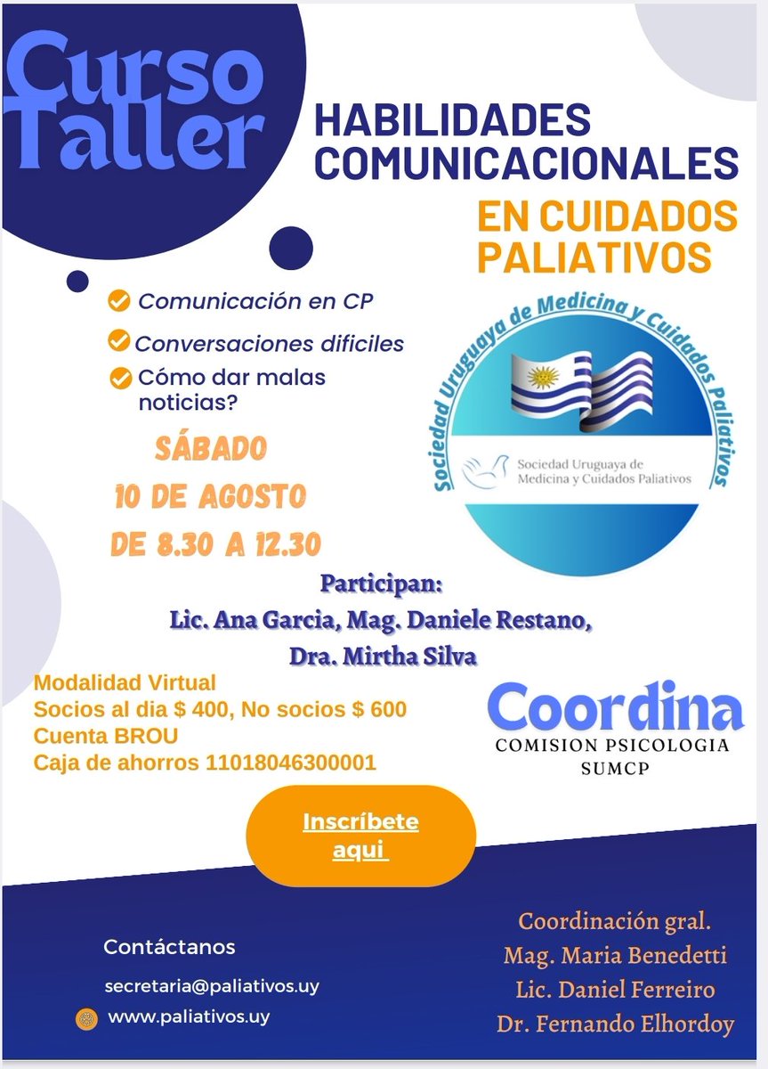Inscripciones forms.gle/NhRSPidFa9aSYR…