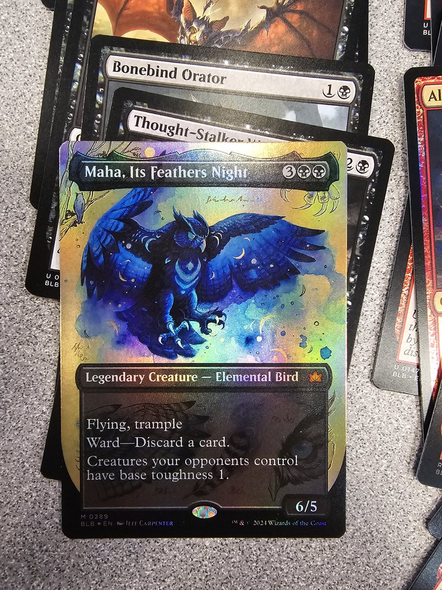 john_pelphrey's tweet photo. Just the absolute best foil I've ever seen. #Bloomburrow https://t.co/0P1wI1bqGc
