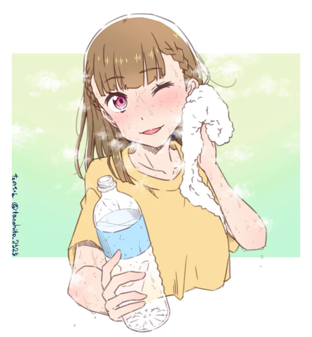 「どうぞ! かちまちはさっき飲みましたからっ」#蓮ノ空美術部 