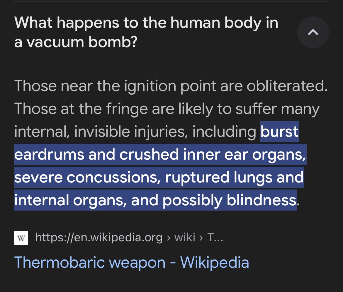 evenmoredan's tweet photo. the UAE is responsible for DROPPING VACUUM BOMBS on sudanese civilians. these use air pressure to kill and are extremely lethal, more so than they seem at first impact. https://t.co/kmPuBdKiBF