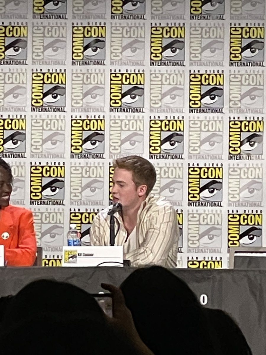 mrichert's tweet photo. At the @Dreamworks Wild Robot panel and @MarkHamill just came out. He plays Thorn the Bear. @Lupita_Nyongo #KitConner #WildRobot #sdcc #comiccon https://t.co/D1qTkmXoDg