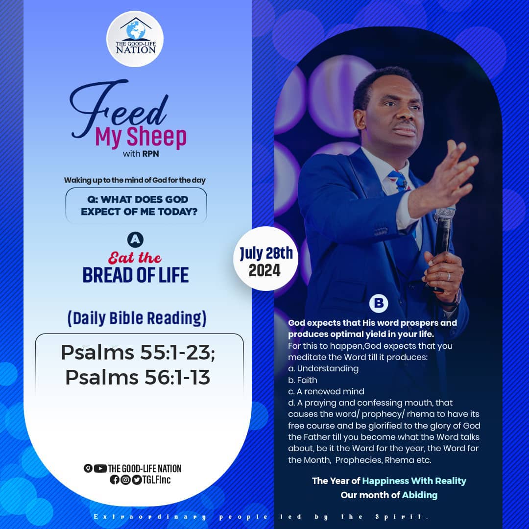 When you know God, you find out that fellowship excludes request for provisions. -RPN

#BreadOfLifeWithRPN