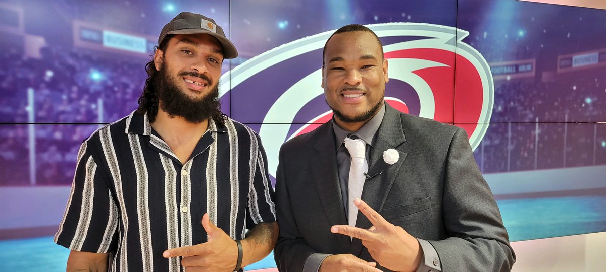 JB_Ricks's tweet photo. Y-Town &amp; Caniacs, stand up! My main man from the #734, @JChat64, was kind enough to come in to the studio to join me for an offseason chat about all things @canes &amp; the whirlwind year he’s been living. Join us for our exclusive chat tonight at 10:30! @Sports_Night https://t.co/RsVB31uL0U