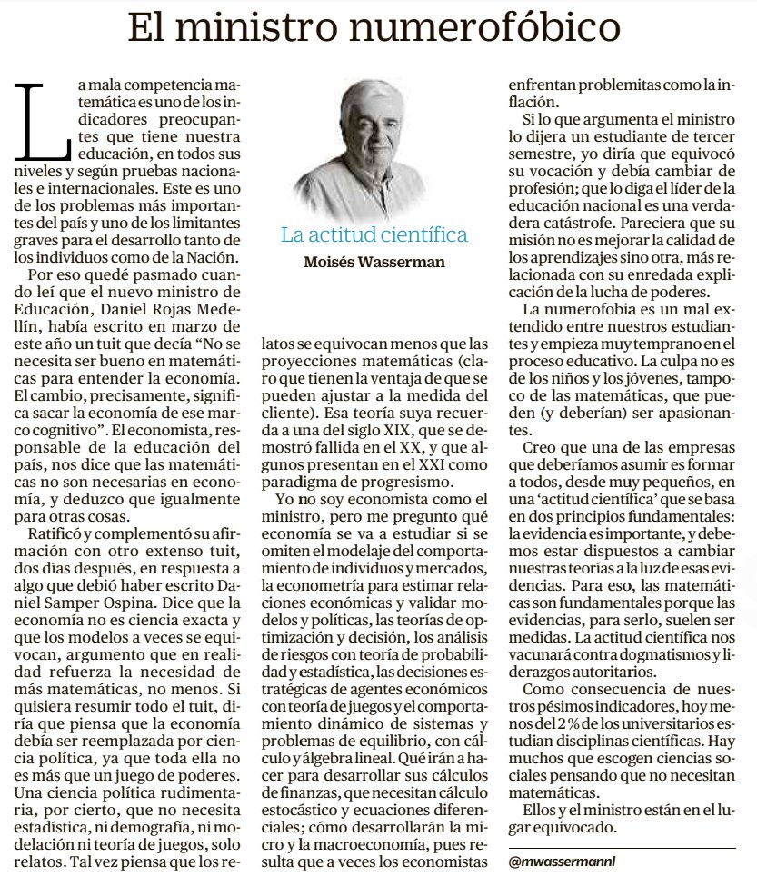 La columna del viernes, hoy en papel.