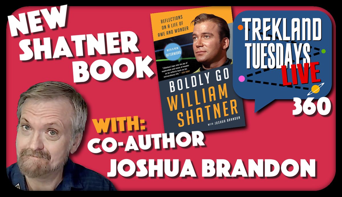 Larry Nemecek * (@larrynemecek) on Twitter photo 🚨NEW VIDEO! "Guest: #StarTrek #Shatner Co-Author <a href="/THEJoshBrandon/">Joshua Brandon</a>!" — #TreklandTuesdays #360 is now up in short form on my YouTube channel! bit.ly/3WpQBny
#trekland #drtrek #williamshatner #boldygo 🚨NEW VIDEO! "Guest: #StarTrek #Shatner Co-Author <a href="/THEJoshBrandon/">Joshua Brandon</a>!" — #TreklandTuesdays #360 is now up in short form on my YouTube channel! bit.ly/3WpQBny
#trekland #drtrek #williamshatner #boldygo