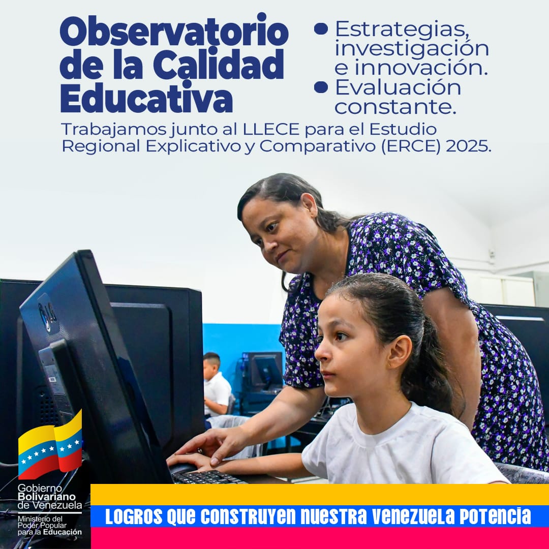 MPPEDUCACION (@mppeducacion) on Twitter photo ¡Ciencia al servicio de la educación!
Conocemos el territorio. Con metodología y determinación, unimos esfuerzos para evaluar la calidad del sistema educativo venezolano.
Este observatorio es el camino hacia la excelencia.
#VenezuelaPazYArmonía
<a href="/NicolasMaduro/">Nicolás Maduro</a>
<a href="/_LaAvanzadora/">Yelitze Santaella</a> ¡Ciencia al servicio de la educación!
Conocemos el territorio. Con metodología y determinación, unimos esfuerzos para evaluar la calidad del sistema educativo venezolano.
Este observatorio es el camino hacia la excelencia.
#VenezuelaPazYArmonía
<a href="/NicolasMaduro/">Nicolás Maduro</a>
<a href="/_LaAvanzadora/">Yelitze Santaella</a>