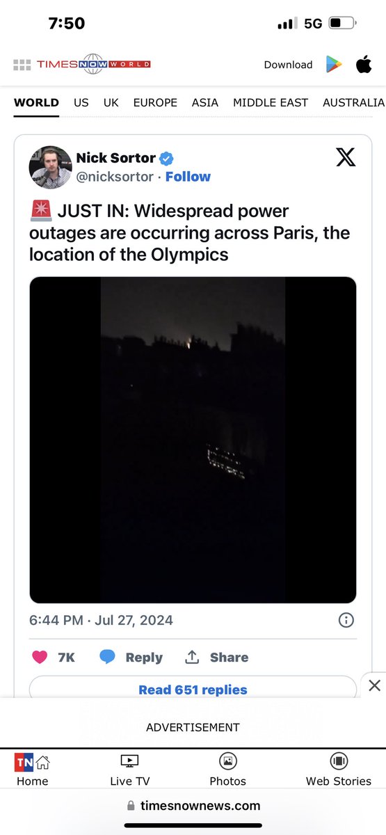DrJoLynneW's tweet image. 🚨 BREAKING NEWS:  Major power outages in Paris right now, amid the Olympics.

I’m confused.
Why would this be happening?
Did someone do something to TRIGGER IT??

📝 Note to the perverse fools who openly mocked Jesus Christ, the Last Supper, the book of Revelation, the…