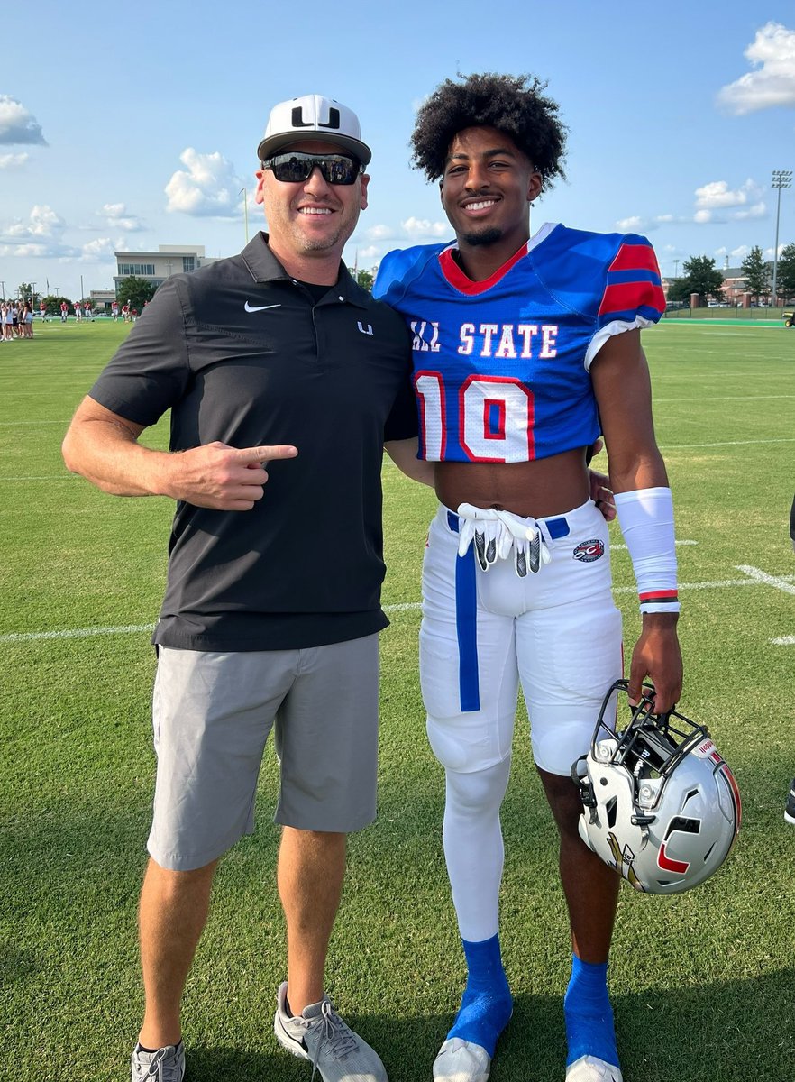 Union_Athletics's tweet photo. Family and Football! 🏈✨ Braylen Danzy made Union proud in the OCA All-State Football game last night. Thanks to Coach Maddox and his dad, Coach Ray Danzy, for the pics! 

@TWSportsExtra Photos: East beats West in All-State football matchup https://t.co/ySOtQTcCac https://t.co/aJ4zRVOEC2