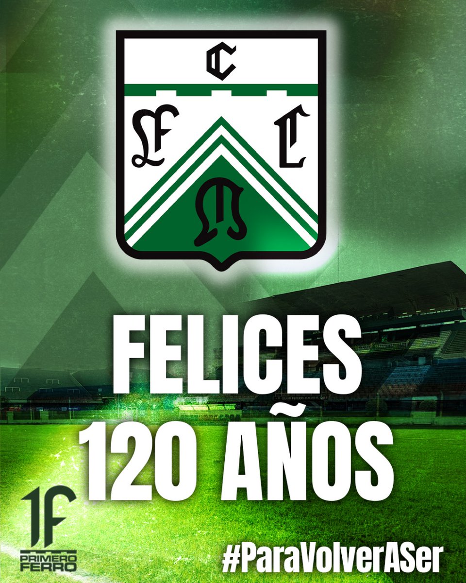 primeroferro's tweet image. ¡¡¡FELIZ CUMPLEAÑOS VERDOLAGAS!!!

120 años de historia llenos de pasión y orgullo.

#primeroferro
#ParaVolverASer