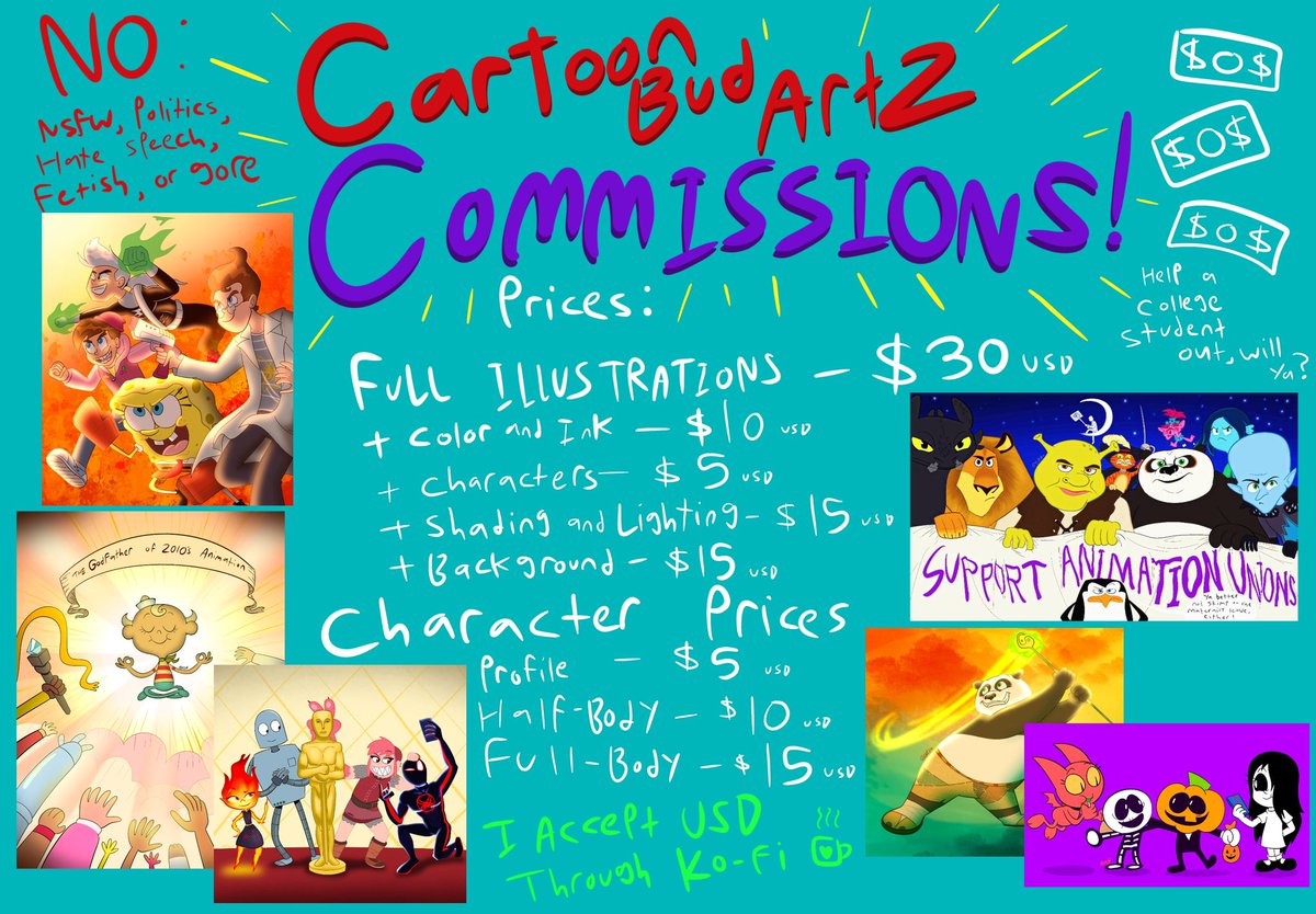 ToonLover01's tweet image. I’m still open for art commissions, just hit me up on ko-fi! Or in my DMs!
✨ko-fi.com/cartoonbudartz✨
#artcommissions #commission_open #commissions #commissionsopen #CommissionedArt