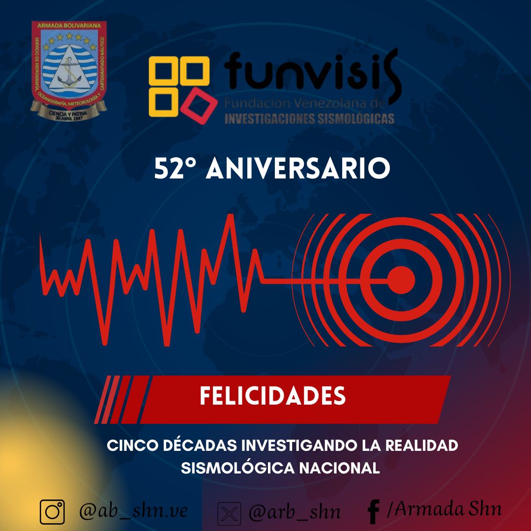 #hoy27Julio || 52° Aniversario de La Fundación Venezolana de Investigaciones Sismológicas <a href="/SomosFunvisis/">Funvisis</a>. Bz ¡Ciencia y Patria! 

instagram.com/p/C98nBwINkD8/…