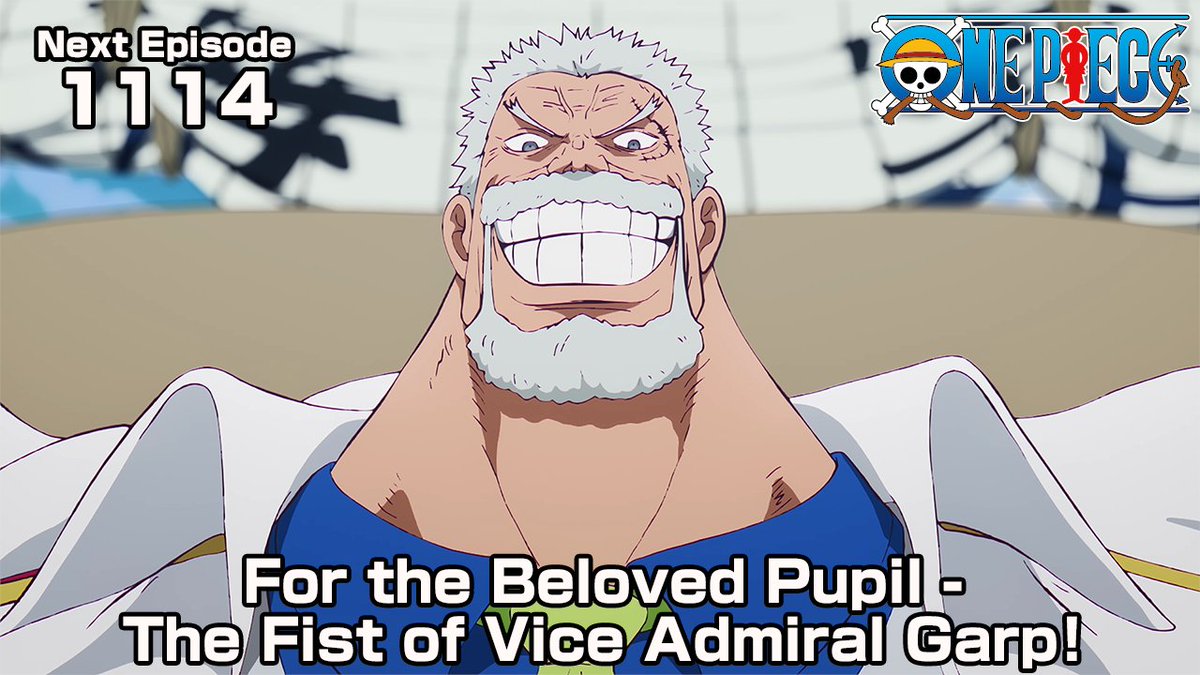 Watch the teaser for the next anime episode📺
Episode 1114: "For the Beloved Pupil - The Fist of Vice Admiral Garp!"
 
Garp and the others arrive at the Pirate Island to rescue Koby from his predicament!  
Don't miss out!

#ONEPIECE

▼Watch below
youtube.com/watch?v=RqnNR0…