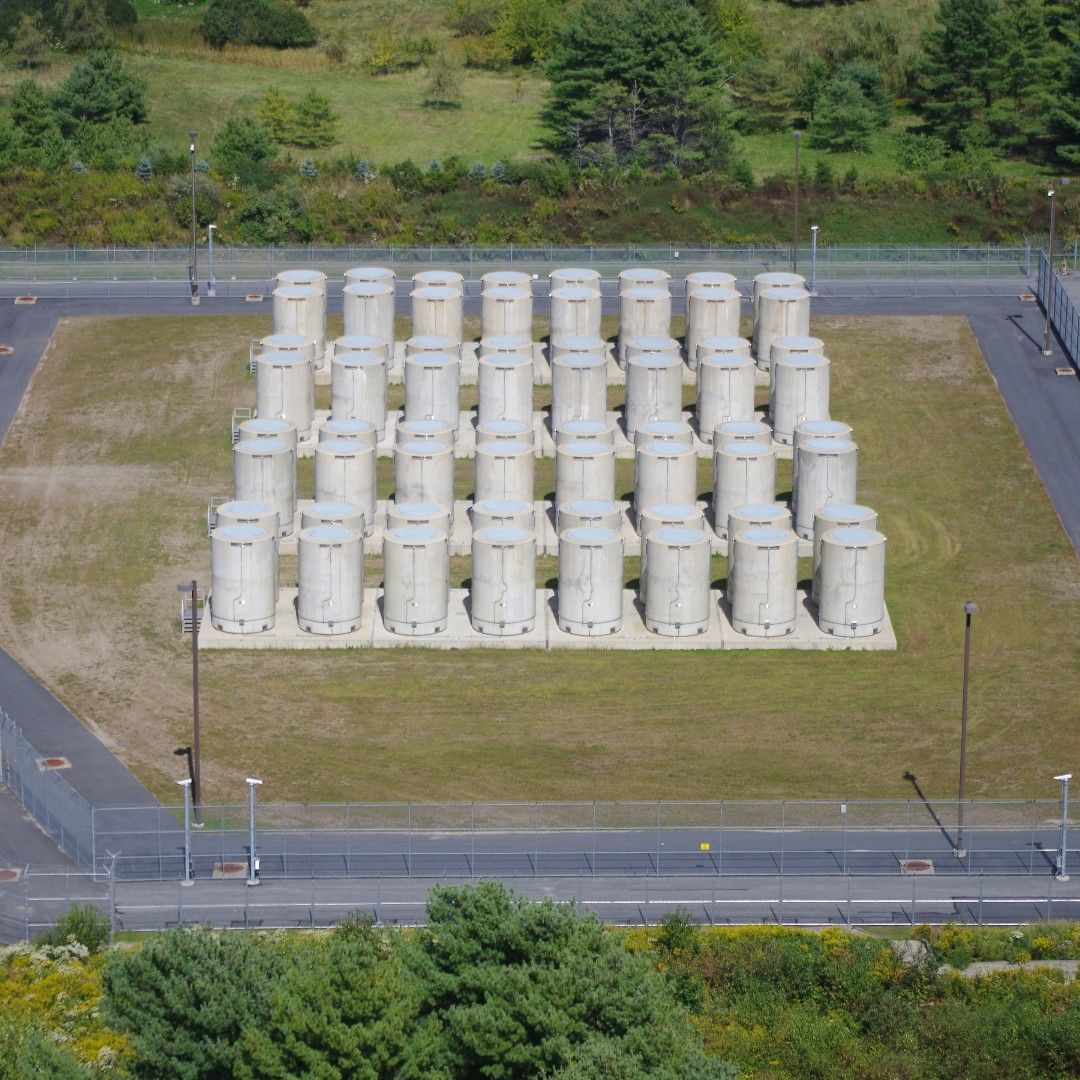 GovNuclear's tweet image. THAT'S IT? 

This is what 20 years worth of spent nuclear fuel looks like safely stored at the former Maine Yankee nuclear plant.

The energy produced from this fuel helped avoid 70 million metric tons of CO2 emissions.