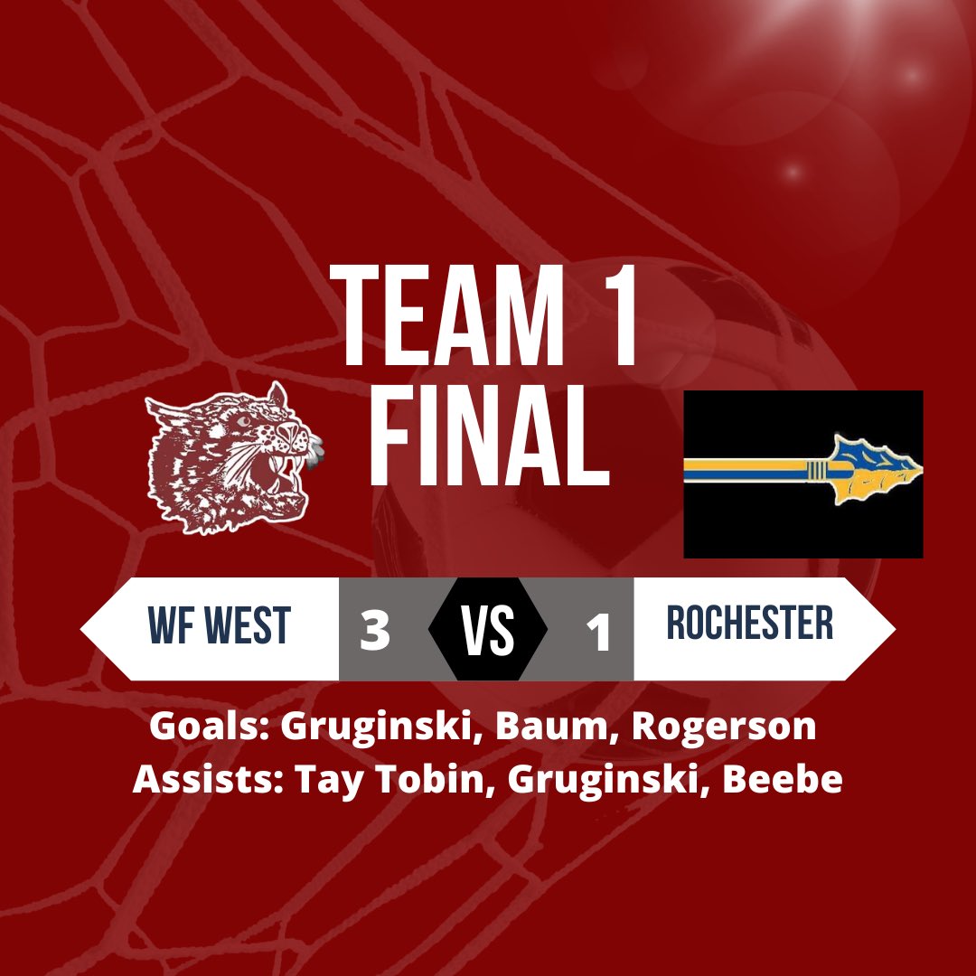 WFWestSoccer's tweet photo. Finals from the early games in Tenino today. Team 1 with more goals and another win. Team 2 played hard but dropped a game to Tenino. Our younger team is playing hard against varsity opponents this weekend. 🐾⚽️ #GoCats #OnChehalis https://t.co/RpbeYCCpPS