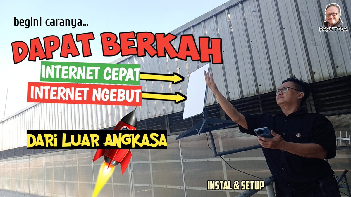 Berkah internet Cepat dari Luar Angkasa 👇👇👇👇
youtu.be/dcOr_bK_UlM
#papayesa #youtube #youtubechannel #starlink #internetcepat #internetmurah #subscribe