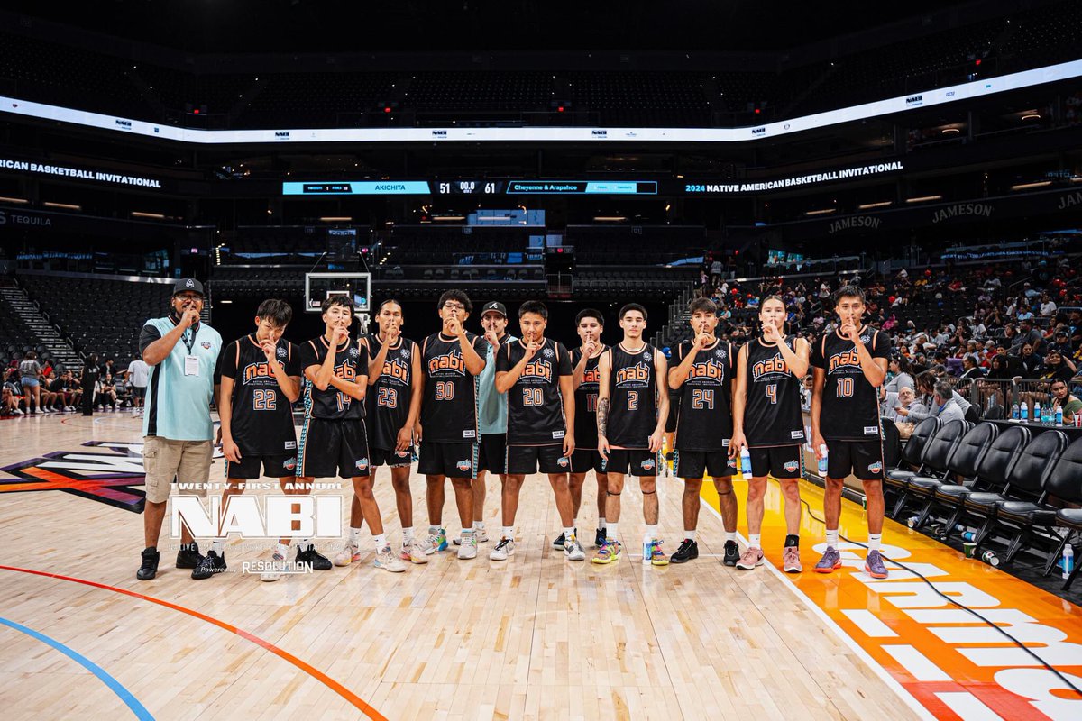 Congratulations to the 2024 NABI Champions - Cheyenne and Arapaho R.E.Sp.E.C.T. High School Basketball Team!! 👏🏾💪🏾