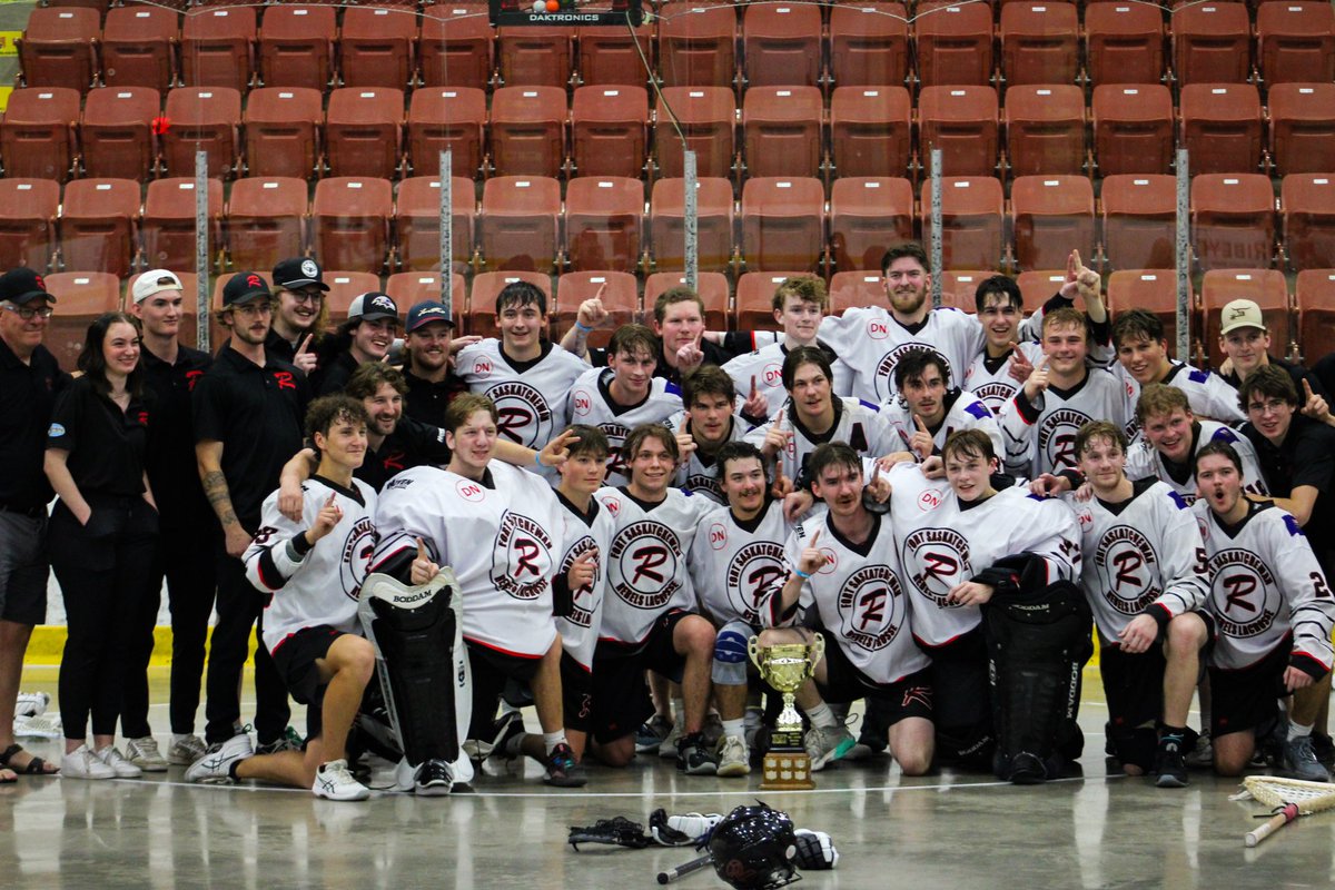 FortJrRebelsLax's tweet photo. Edmonton has issued a notice to remove all vehicles off the road for this SWEEP.

2024 North Champions ‼️

2-0

It’s been great series, props to the @RMLLWarriors and all our fans for coming out! https://t.co/OO65TeqgiJ