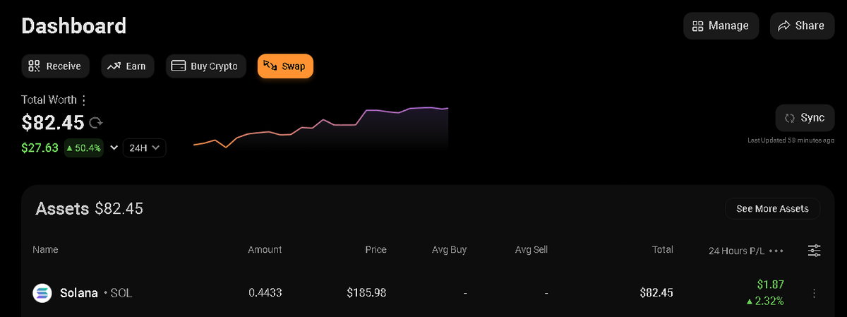 _TradingCapital's tweet photo. All profits secured in $SOL.

The @telegram of $CATDOG went down. Is it SCAM? @catdog_meme  We don't know. But we came out with profits. #cryptocurrency 

#memecoin1000x are a very high-risk market. 

Join now and be safe: https://t.co/whZ3NyjRUa https://t.co/RW7EPGaFEZ