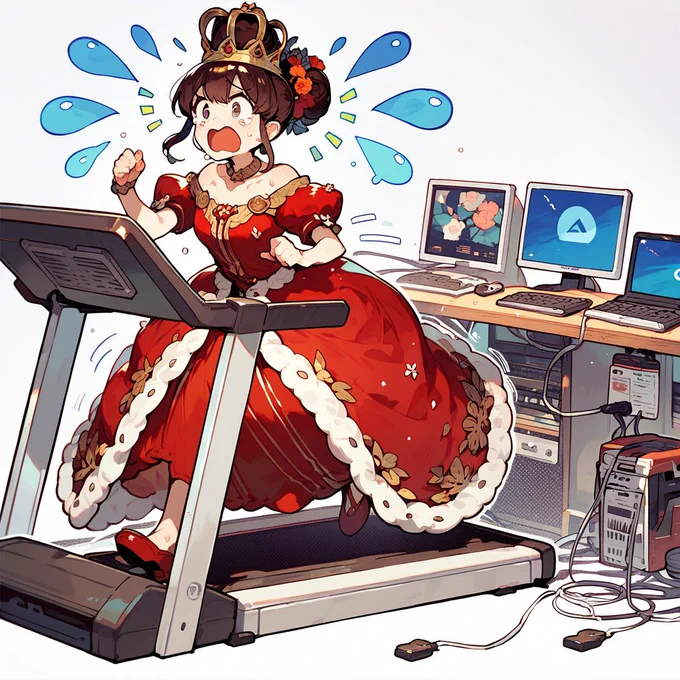 Q. 似たようなことをimage2imageでもできるんじゃないの?A. ①Denoising strength=0.4②=0.5③=0.6④=0.7適用強度にもよるだろうけど、AnyTestの作例は「似たような構図で新たに描き下ろしている」感じがする。 