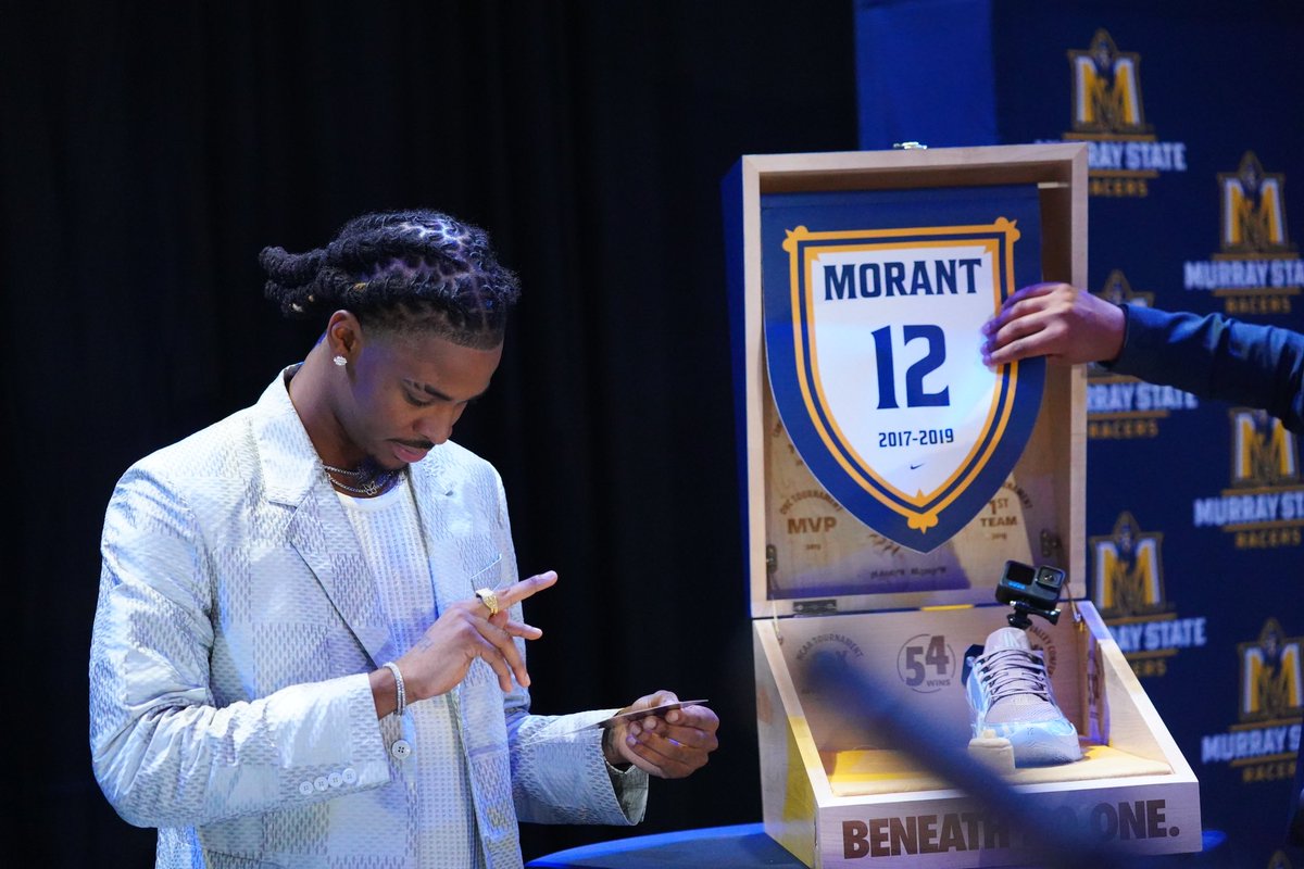memgrizz's tweet photo. .@JaMorant 
murray state hall of famer. https://t.co/bll9ZJGmEw