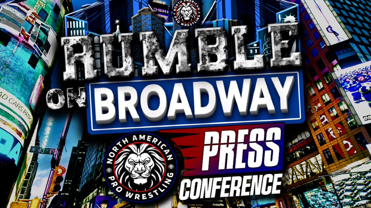 NorthAmericanPW's tweet photo. ICYMI: The replay for the NAPW: Rumble on Broadway Press Conference is NOW AVAILABLE on YouTube.

🔗https://t.co/g5AKE6uVM3

#NAPW #EFED #RumbleOnBroadway https://t.co/Il3gNlb6Jr