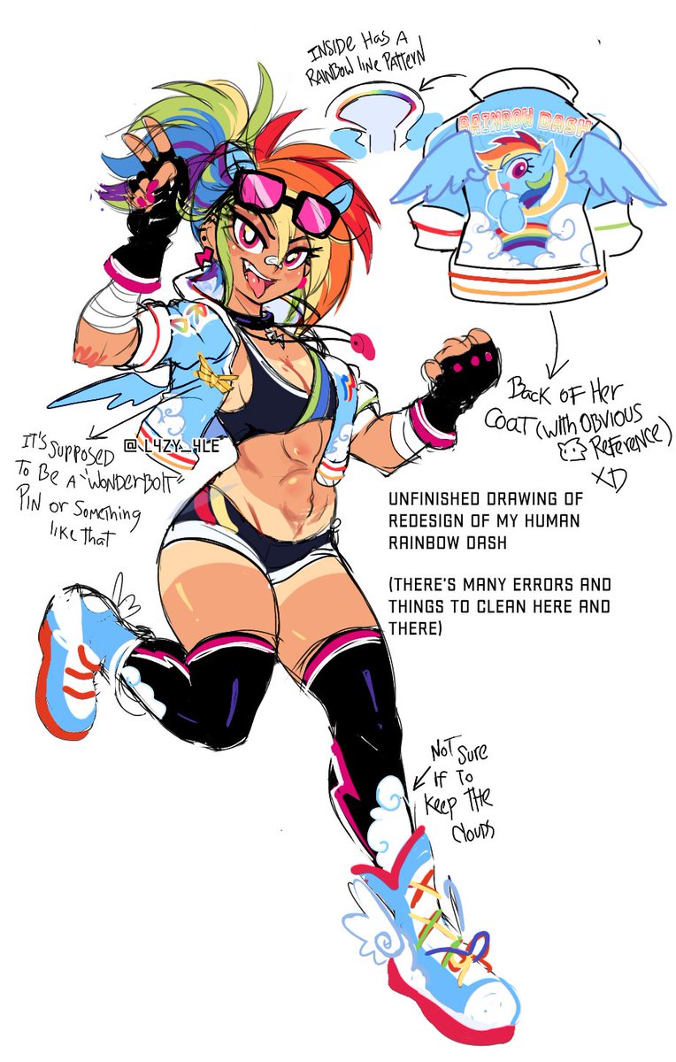 L4zy_4le's tweet photo. El diseñó de mi Dashie humana ahh 🌈

De verdad que este es de mis favoritos, ojalá poder dibujarla con más precisión y claridad algún día (así que perdón por las fallas en estos dibujos jsjsjj), pero bueno quería publicarla por si acaso. https://t.co/try53prlcY