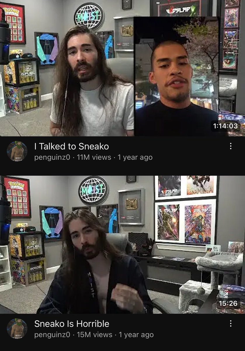 sneako's tweet photo. It’s been 24 hours and you still haven’t uploaded the debate like you said. What are you afraid of? No edits, and this time around. Be a man of word. @MoistCr1TiKaL 

Retweet if you want this debate on Youtube! https://t.co/lotVnJZURB