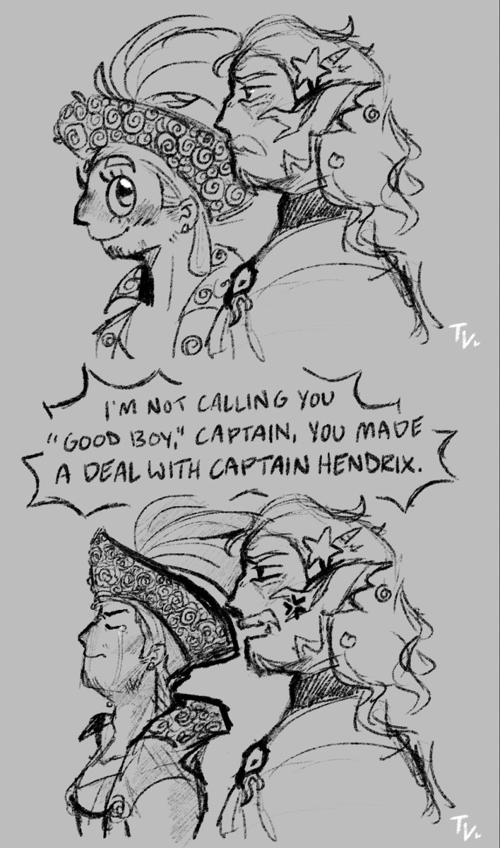 teehee_vibes's tweet image. // jrwi spoilers , jrwi riptide spoilers
MIERU LOOK AWAY

I miss the Black Rose Pirates… I wanna know what Captain Rose’s issue was…
#jrwifanart #jrwiriptide