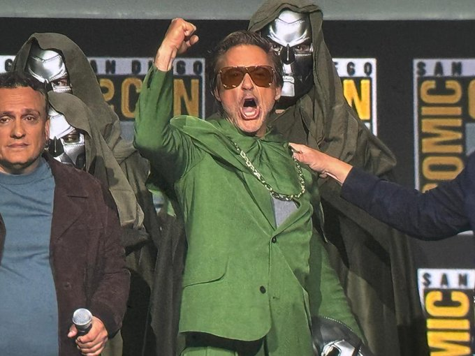 QuidVacuo's tweet photo. Se me han puesto los pelos de punta viendo el video de la revelación de Robert Downey Jr como Doom.

Tengo fé. Lo tengo en bucle. https://t.co/YLwIcTTuUo