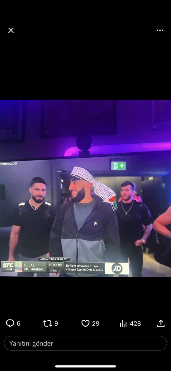 IslamYeri's tweet photo. Belal muhammed şendeyiz.
#BelalMuhammad2 #LeonEdwards #UFC304 #ufc https://t.co/X5vvl5h5V0