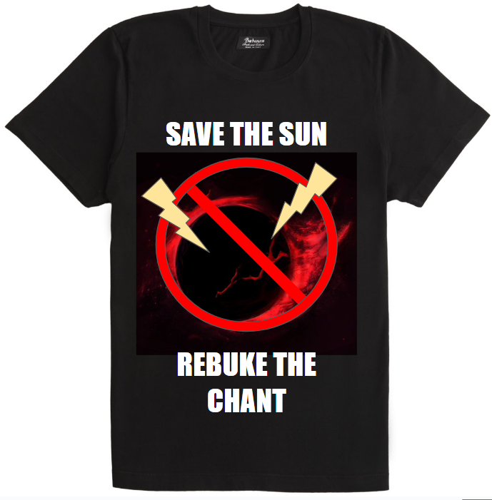 notawitchbro's tweet photo. ART THOU FIGHTING AGAINST THE DARKNESS?? DECLARE YOUR PRIDEFUL RESISTANCE AGAINST GROWING EVIL WITH THIS LIMITED EDITION ANTI-BANISHED SUN TSHIRT!
ENCHANTED TO PROVIDE MAXIMUM PROTECTION AGAINST BAD VIBES!!!!!
USE #NOTMYSUN TO GET YOURS FOR FREE!!!!!! https://t.co/xdHoeJQfW1
