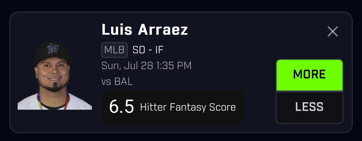 YearingPro's tweet photo. LUIS ARRAEZ OVER 6.5 FS SCORE⭐️⭐️

THIS WILL BE OFF BOARD‼️

DISCORD HAS NUKE PAIRS🔥

Join Our Free Discord ⬇️

https://t.co/vWnCNCGEPD

 #prizepicks #underdog     #fliff #props #prizepicksprops #DFS #Nba     #Nba     #wnba #mlb #sports #sportsbetting #picks https://t.co/B4A4tGHUFI