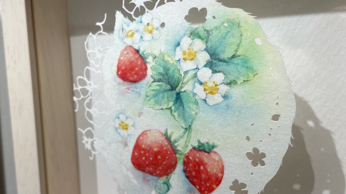 「大丸梅田での切り絵作家四人展も、残すところあと3日です!٩( ᐛ )وたくさんの」|下村優介【現代切り絵作家】のイラスト