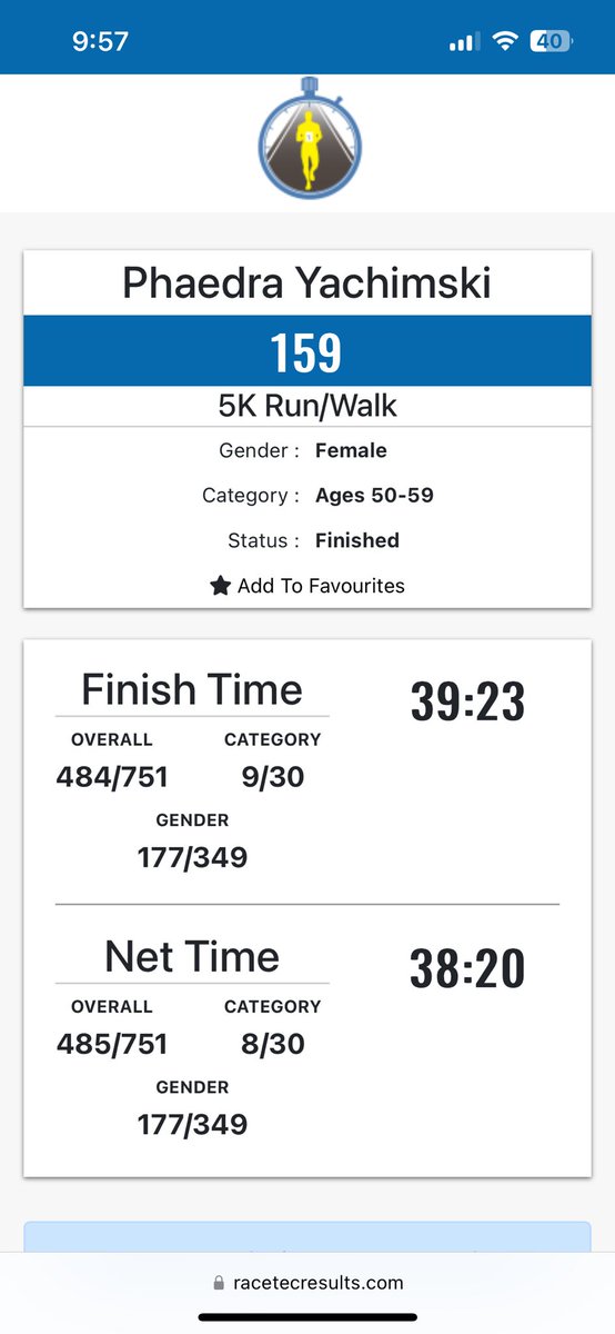 Great run ⁦<a href="/Phaedrasy/">Phaedra</a>⁩ !