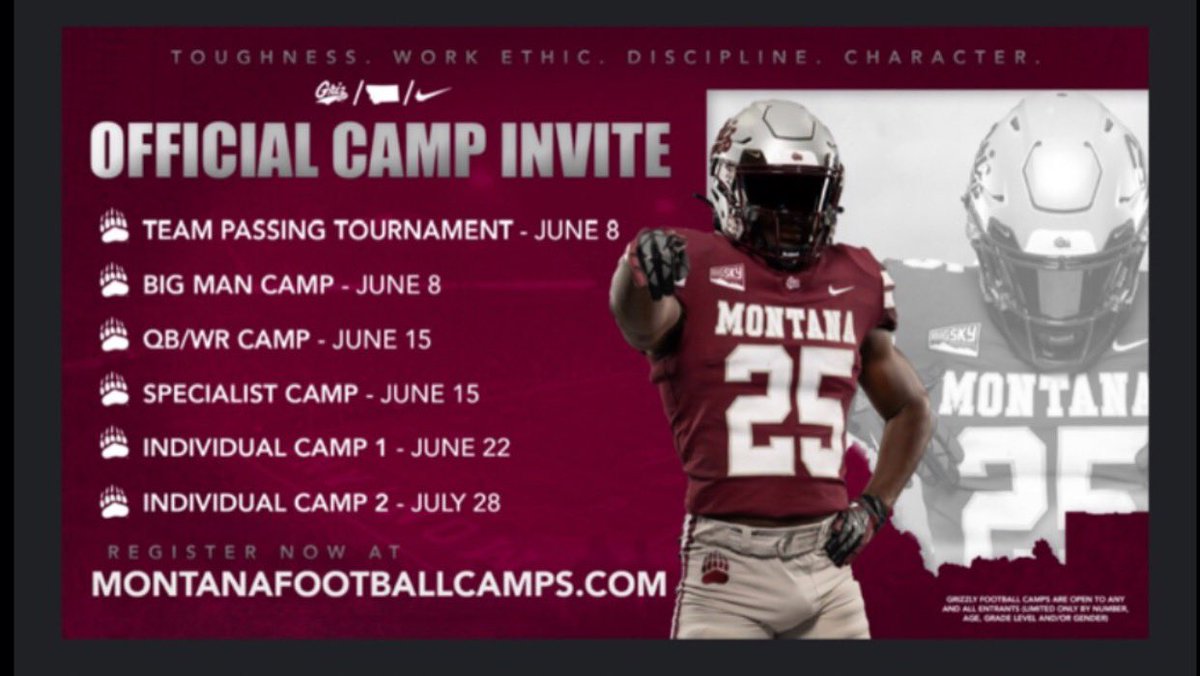 NoahHolm52's tweet image. Can’t wait to participate in my last camp of the summer tomorrow at the home of the @BigSkyConf Champions @MontanaGrizFB 

@LHHighlanders @llcdub @JoshoYouKnow