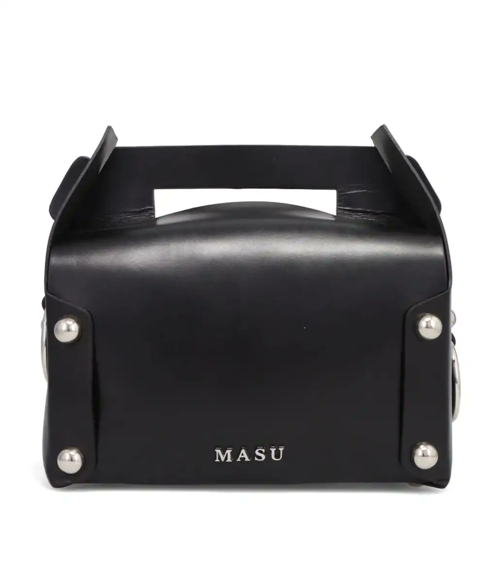 MASU cake bag mini black MASU LEATHER CAKE MINI BAG ケーキバッグ BLACK
