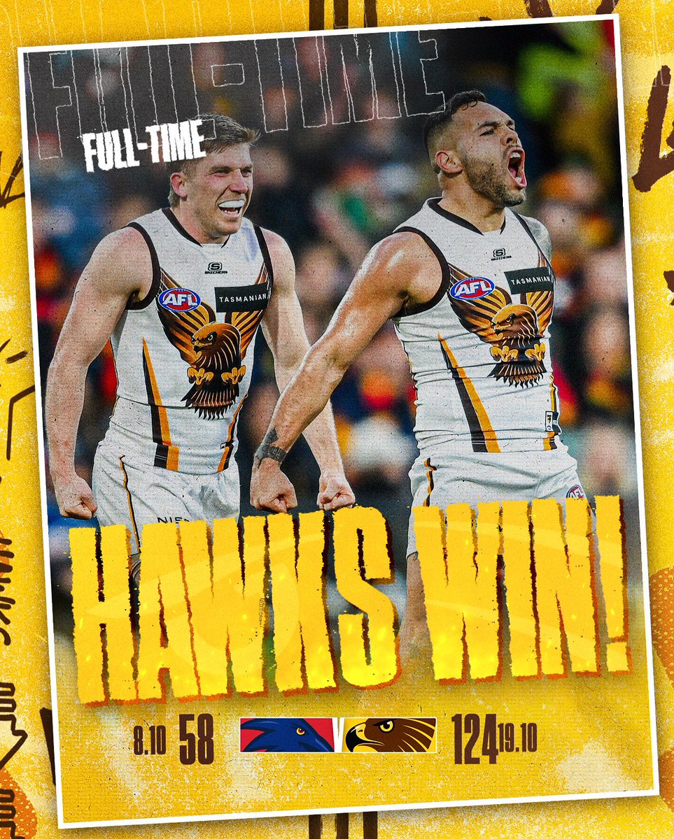 HawthornFC's tweet photo. DUB NATION https://t.co/FsCs7bVAhH