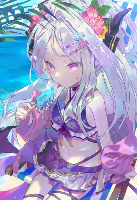 水着ヒナちゃん、なんとか完成したああああ～～!あと2枚!!!! 