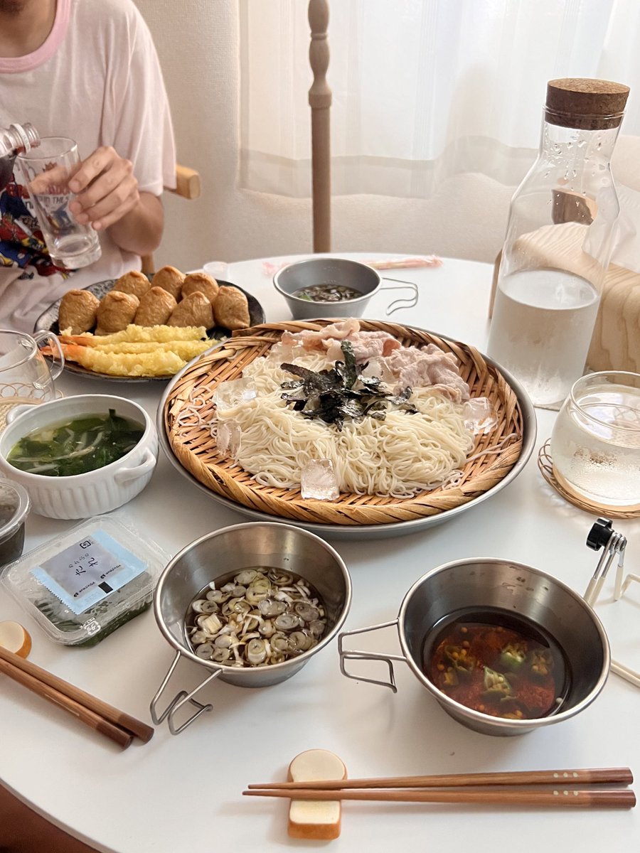 aice___02's tweet photo. 夏、そうめん https://t.co/aE6R6RZv8o