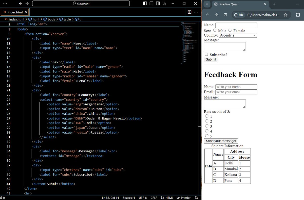 flashback_rt's tweet photo. Finished my HTML with this! Here's the code and the result.👩🏻‍💻🔒🎯
Time to explore CSS!🏃🏻‍♀️ https://t.co/Fg7UeVZOPp