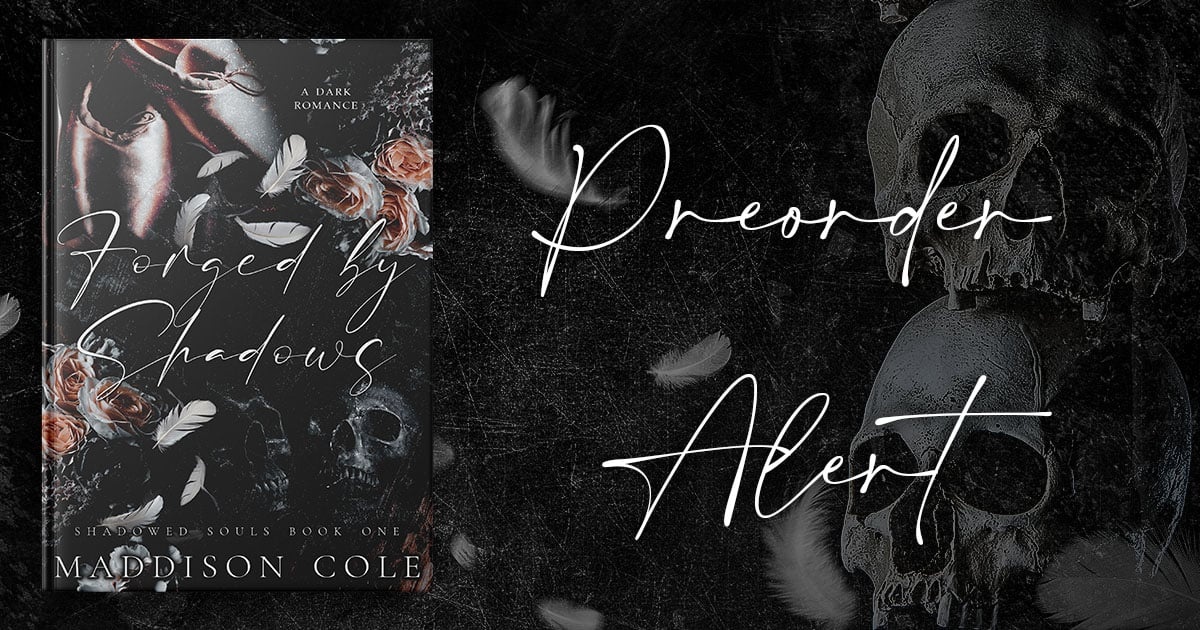 melvinstyler1's tweet image. Are you ready for the shadows? Forged by Shadows, the first in the Shadowed Souls Trilogy by Maddison Cole is coming 8/22! 

#Preorder: geni.us/fbsevents 

#WhyChooseRomance #BullyRomance #DarkSecrets #EnemiesToLovers @Chaotic_Creativ