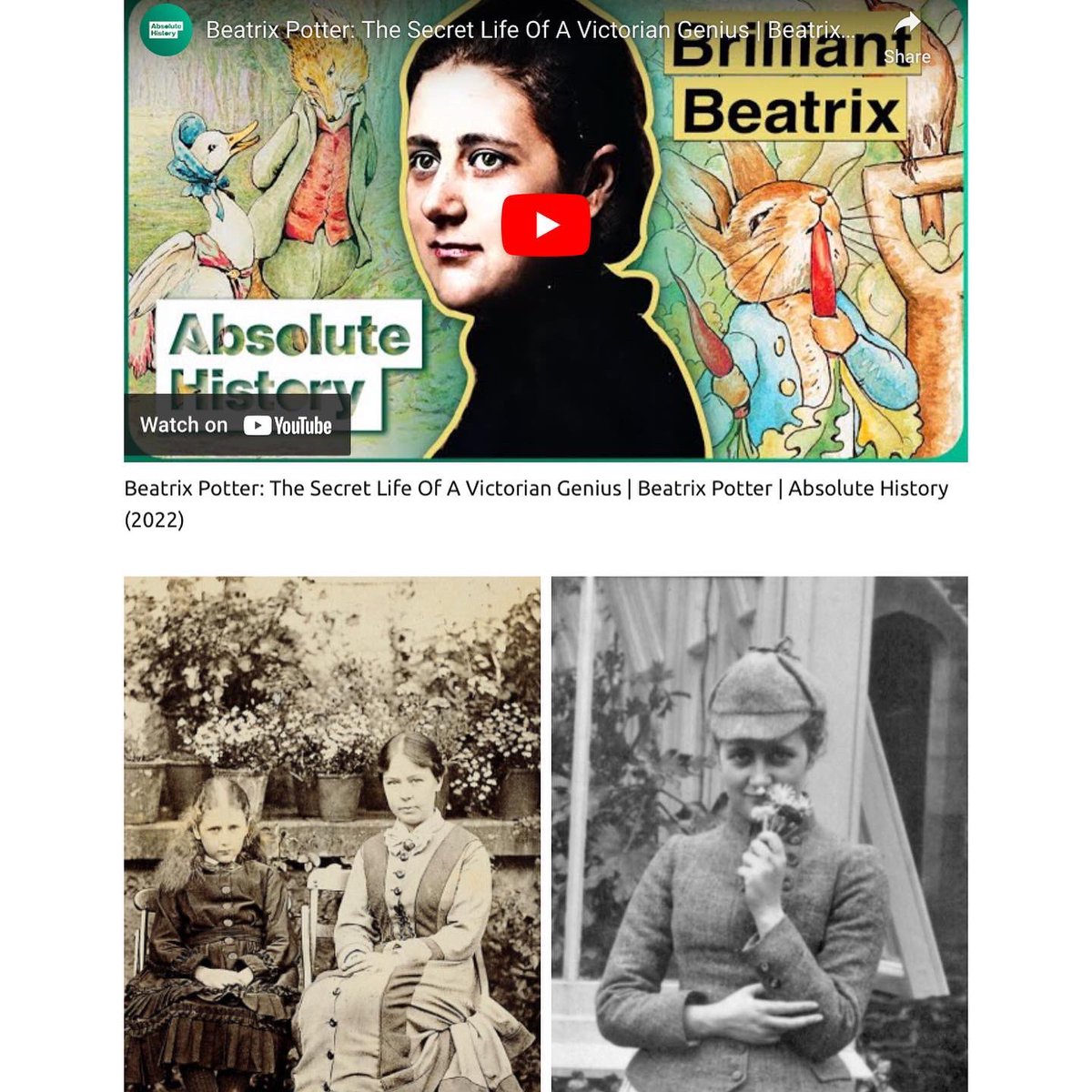 Beatrix Potter (1866-1943) 
palianshow.wordpress.com/2024/07/27/bea…

Helen Beatrix Potter (28 July 1866 – 22 December 1943) was an English writer, illustrator, natural scientist, and conservationist #artherstory #artbywomen #womensart #palianshow #HelenPotter #femaleauthor #BeatrixPotter