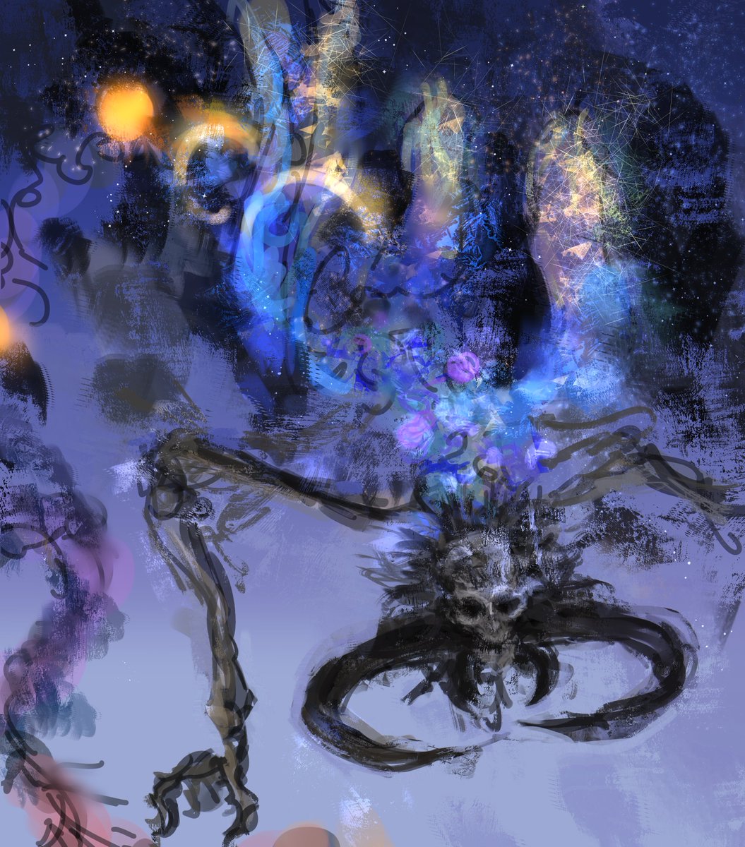 paintingwinter_'s tweet image. Astel Naturalborn of the Void drawing