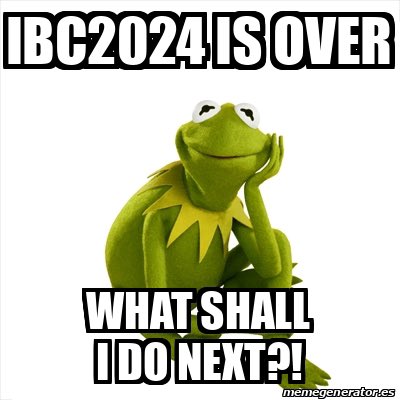 #IBC2024 attendants are now missing the bird and the frog…
